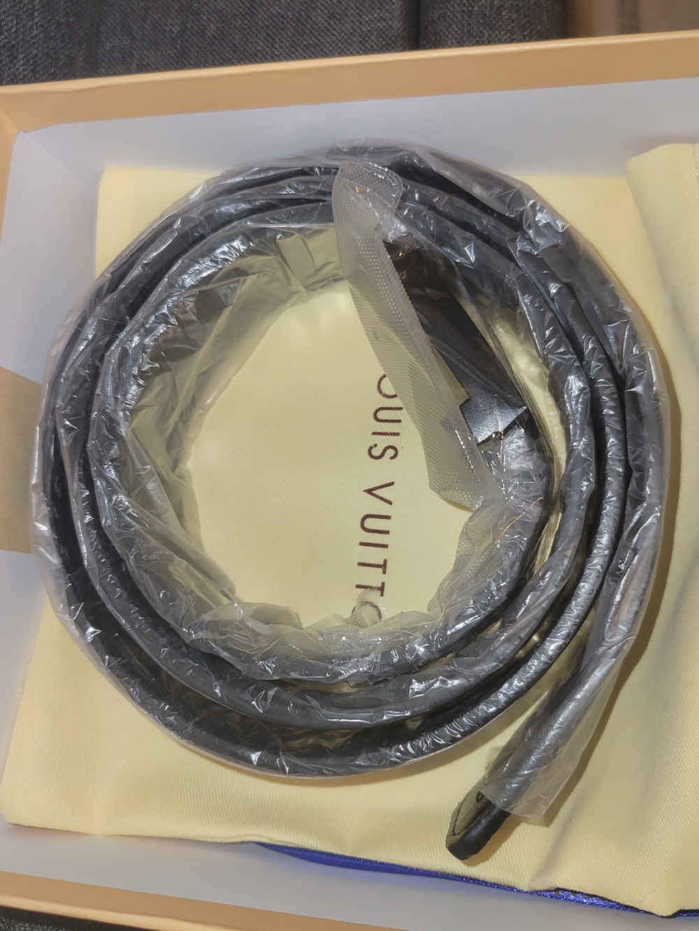 Louis Vuitton Black Leather Belt - Women's Accessory